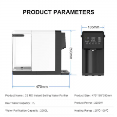 Multi-stage Intelligent Direct Drinking Heating RO System Countertop Home Office UV Water Filter Purifier Dispensers