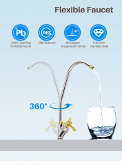 5 Stages 100GPD Reverse Osmosis Water Filter System For Home RO Water Treatment System