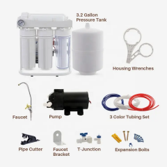5 Stages 100GPD Reverse Osmosis Water Filter System For Home RO Water Treatment System