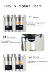 OEM 5 stages water purifier countertop filtro de agua uv filter water stainless steel uf water filters for home drinking