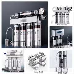 kitchen sink stainless steel water filter system water purifier 5 stages reverse osmosis system water filters for home drinking