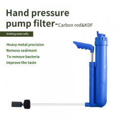 Personal Outdoor Activated Carbon Block Filter Portable Pump Water Filter for Hiking Survival Camping