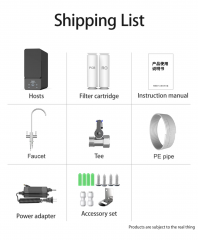 Household Supply High Capacity Fast Flow Rate RO System Water Filter Household Reverse Osmosis Water Purifier Machine