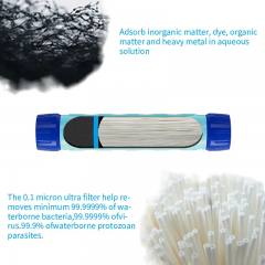 Replacement Outdoor Portable Activated Carbon Filter Water Bottle Straw for Water Filter Bottles