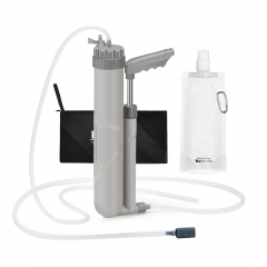 4 Stage Portable Travel Mate Personal UF Filtration Straw Water Purifier Pump Filter For Camping Hiking