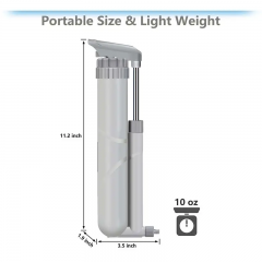 4 Stage Portable Travel Mate Personal UF Filtration Straw Water Purifier Pump Filter For Camping Hiking