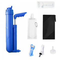 Personal Outdoor Activated Carbon Block Filter Portable Pump Water Filter for Hiking Survival Camping