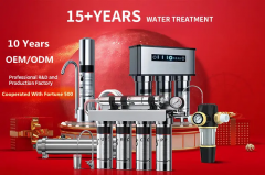Kitchen Water Filter System 2 Stages Desktop Stainless Steel Faucet Water Filter with Pvdf Washable Uf Membrane