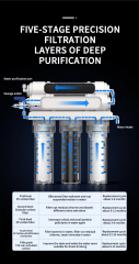 5 STAGE Ultrafiltration Machine Water Filter Drinking Water Purifier Filter cheap price 1 year warranty uf water purifier drink water filter membrane for water purifier