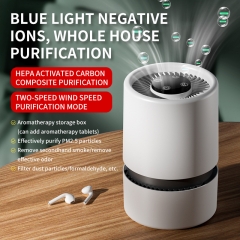 Portable Smart air purifier with HEPA powerful air duct system accelerates indoor air purification