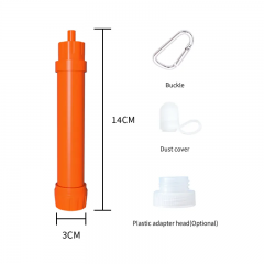 Hollow Fiber Membrane KDF Mini Hiking Outdoor Camping Water Filter Portable Life Water Filter Straw