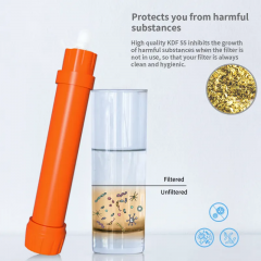 Hollow Fiber Membrane KDF Mini Hiking Outdoor Camping Water Filter Portable Life Water Filter Straw
