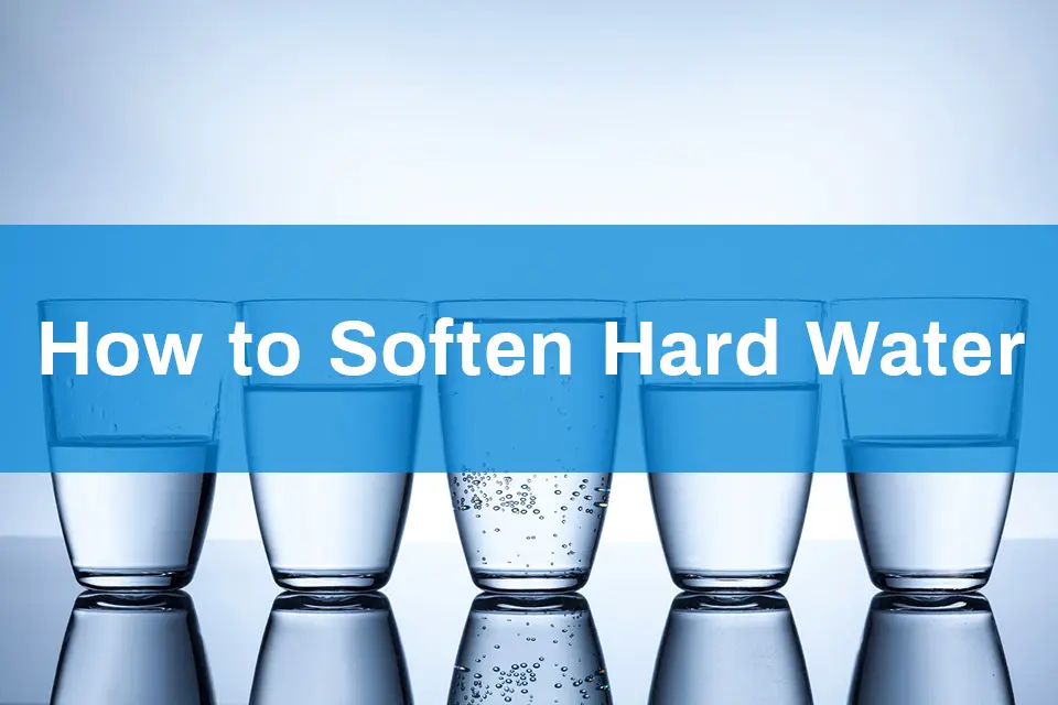 How does a water softener soften hard water?