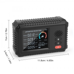 TVOC formaldehyde concentration detector carbon dioxide detector air quality PM2.5 detector air quality monitor