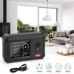 TVOC formaldehyde concentration detector carbon dioxide detector air quality PM2.5 detector air quality monitor