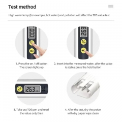 Digital TDS Meter Water Quality Tester 0-9990ppm, Portable PPM Meter for Drinking Water/Aquarium/Hydroponics/Pools