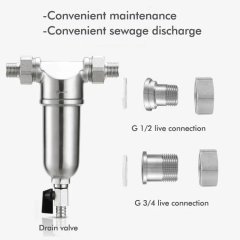Top Quality Stainless Steel Water Purifier Filter Pre-filter Whole House Purification Water Filter Pretreatment water purifier