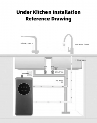 Novel Design 600G House Reverse Osmosis Water Filter Pufication system High flow Box Type RO Water Purifier