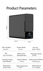 New Filter Replacement Reminder Reverse Osmosis Countertop Water Purifier System Commercial Drinking Water Filtering Machine