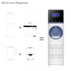 Intelligent water dispenser Smart RO water filter dispenser New Hot Warm Cold Water Dispenser with RO System UV lamp