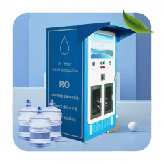 Dual Window Reverse Osmosis Purified Water Vending Machine 220V 2000L Capacity Commercial Mini Portable RO Water Purification Plant