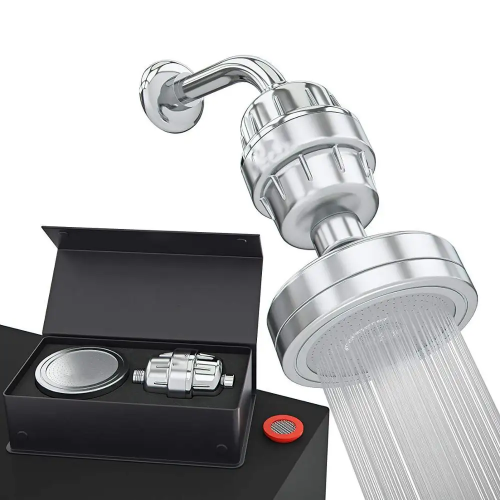 Luxury Filtered Shower Head Set 15 Stage Shower Filter for Hard Water Removes Chlorine and Harmful Substances Showerhead Filter
