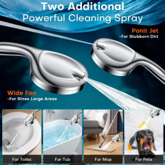 Multi-function ABS Shower Head and Handheld Shower with Filter and Diverter