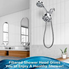 Multi-function ABS Shower Head and Handheld Shower with Filter and Diverter