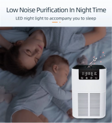 2025 Trend Home Desktop Smart air purifier Portable Anion True H13 HEPA Air Cleaner Purifier With Aroma Diffuser and Air Quality Monitor