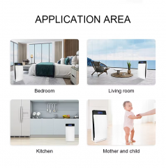 New Model Abs Low Noise Air Purifier With Smart Panel Control Multi-function Commercial Homeuse air purification system