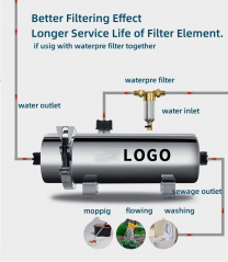 Commercial Outdoor Faucet Water Purifier System 8000L/H Stainless Steel UF Whole House Filter Wholesale Price for Household Use