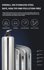 304 Stainless Steel 2000L/H Tap Filter Wall Mounted Wholesale Best Water Softener for Industrial