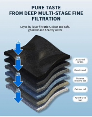 304 Stainless Steel 2000L/H Tap Filter Wall Mounted Wholesale Best Water Softener for Industrial