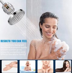 High Pressure Rain Shower Head Filter Set for Hard Water Removes Chlorine and Harmful Substances