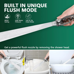 9 Spray Modes+Jet Flush Filtered Shower Head for Hard Water High Pressure Filtered Detachable Showerhead