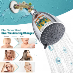 5 Premium Spray Settings with Filter Shower Head Good Quality Concealed Wall Mounted Luxury Rainfall Shower Head for Bathroom
