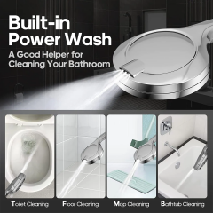 Mineral 10 Function High Pressure Shower Head with 2 Jet Spray Modes Filter Handheld Showerhead