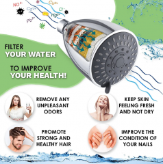 5 Premium Spray Settings with Filter Shower Head Good Quality Concealed Wall Mounted Luxury Rainfall Shower Head for Bathroom