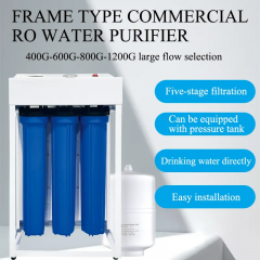 Commercial RO Water Purifier System 400G 5-Stage Filtration RO Water Purifier Low Wastewater Ratio School Application