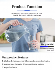 Hydrogen Water Filter Alkaline Hydrogen Ion Water Stick Hydrogen Filter Stick Alkaline Water Filter Stick with Mineral Stones
