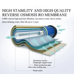 Commercial RO Water Purifier System 400G 5-Stage Filtration RO Water Purifier Low Wastewater Ratio School Application