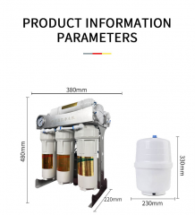 High Quality Commercial Reverse Osmosis Water Purifier System 400/600/800g 5-Level Underwater Filtration USB Household Outdoor