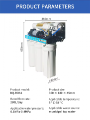 5/6-Level Household Reverse Osmosis Purifier System Plastic Sink Machine for Home Outdoor Use Self-Cleaning RO Purification Machine