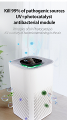 Household Smart Desktop HEPA13/14 Carbon Filter Direct Selling Wholesale Price air Purifier Cleaner