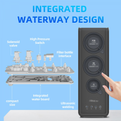 800GPD 1000GPD Direct Flow Water Filter System Under Sink Water Purifier with Alkaline Mineralization