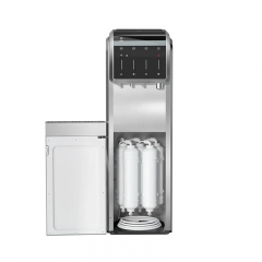 Commercial Intelligent Advanced RO Filtration System Vertical Water Dispenser With Ice Maker Machine