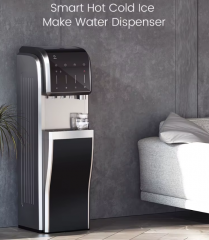 Commercial Intelligent Advanced RO Filtration System Vertical Water Dispenser With Ice Maker Machine