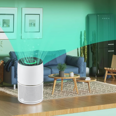 Portable Desktop air purifier smart air filtration system home office small UV sterilization whole house negative ion air purification
