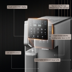 2025 Factory Desktop Water Purifier Dispenser Hot Selling Desktop Water Cooler Hot&cold Normal Purifier Children Safety Lock RO Water Dispenser Purifier Cooler