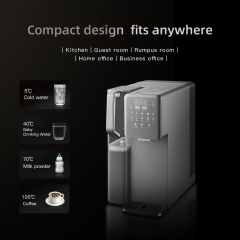 2025 Factory Desktop Water Purifier Dispenser Hot Selling Desktop Water Cooler Hot&cold Normal Purifier Children Safety Lock RO Water Dispenser Purifier Cooler